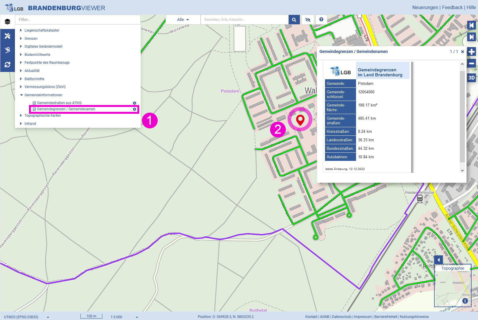 Gemeindestraßen GEOMAERKER | LGB_Startseite